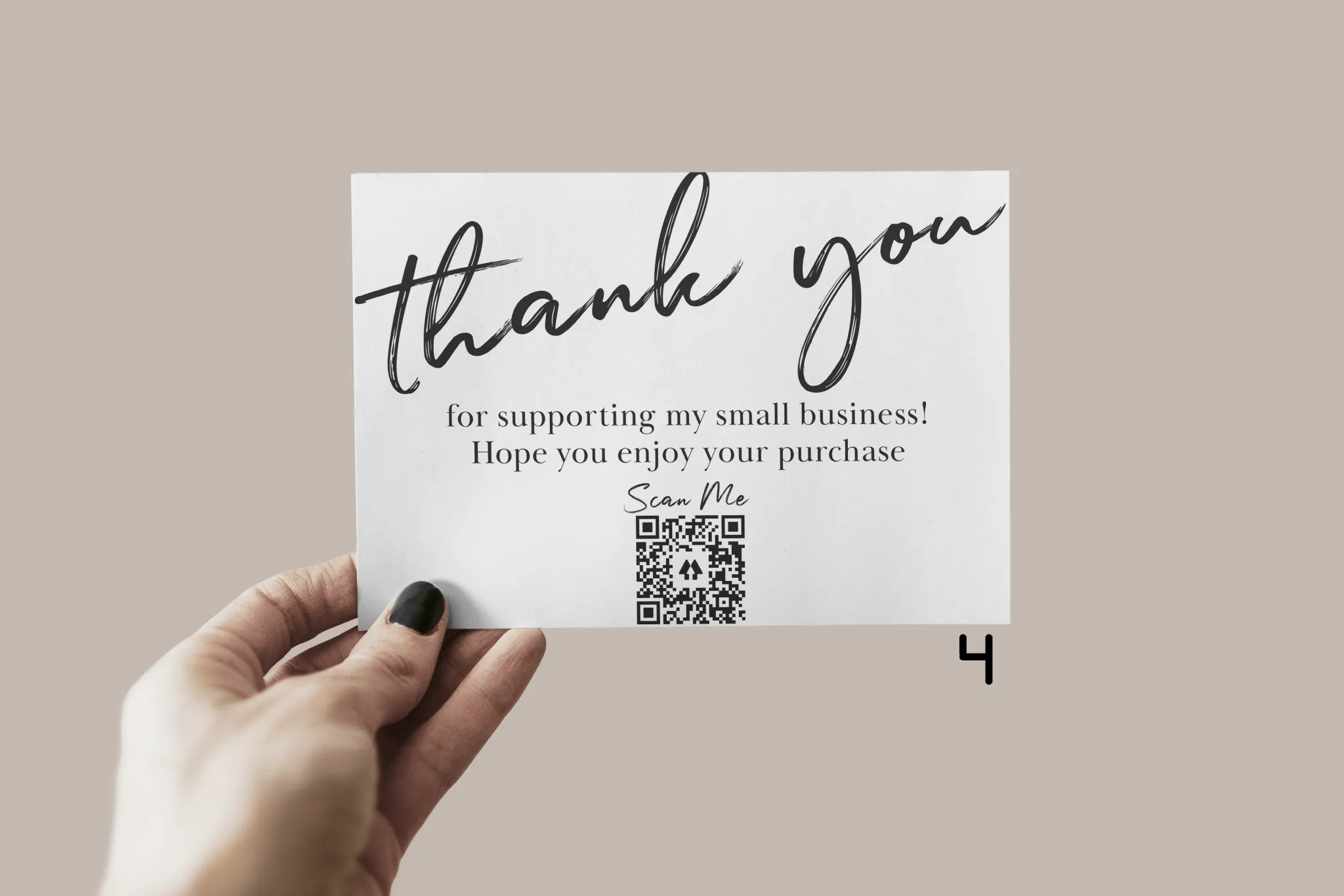 100 1.5" Circle Logo Stickers   100 Thank You Cards Bundle Deal