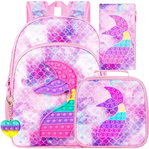 16 Inch Kids Backpack Lunch Box Set For Preschool