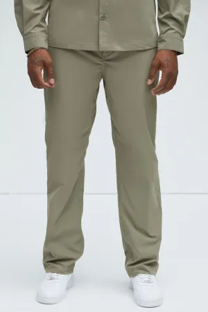 Ansel Tech Straight Commuter Pants - Olive
