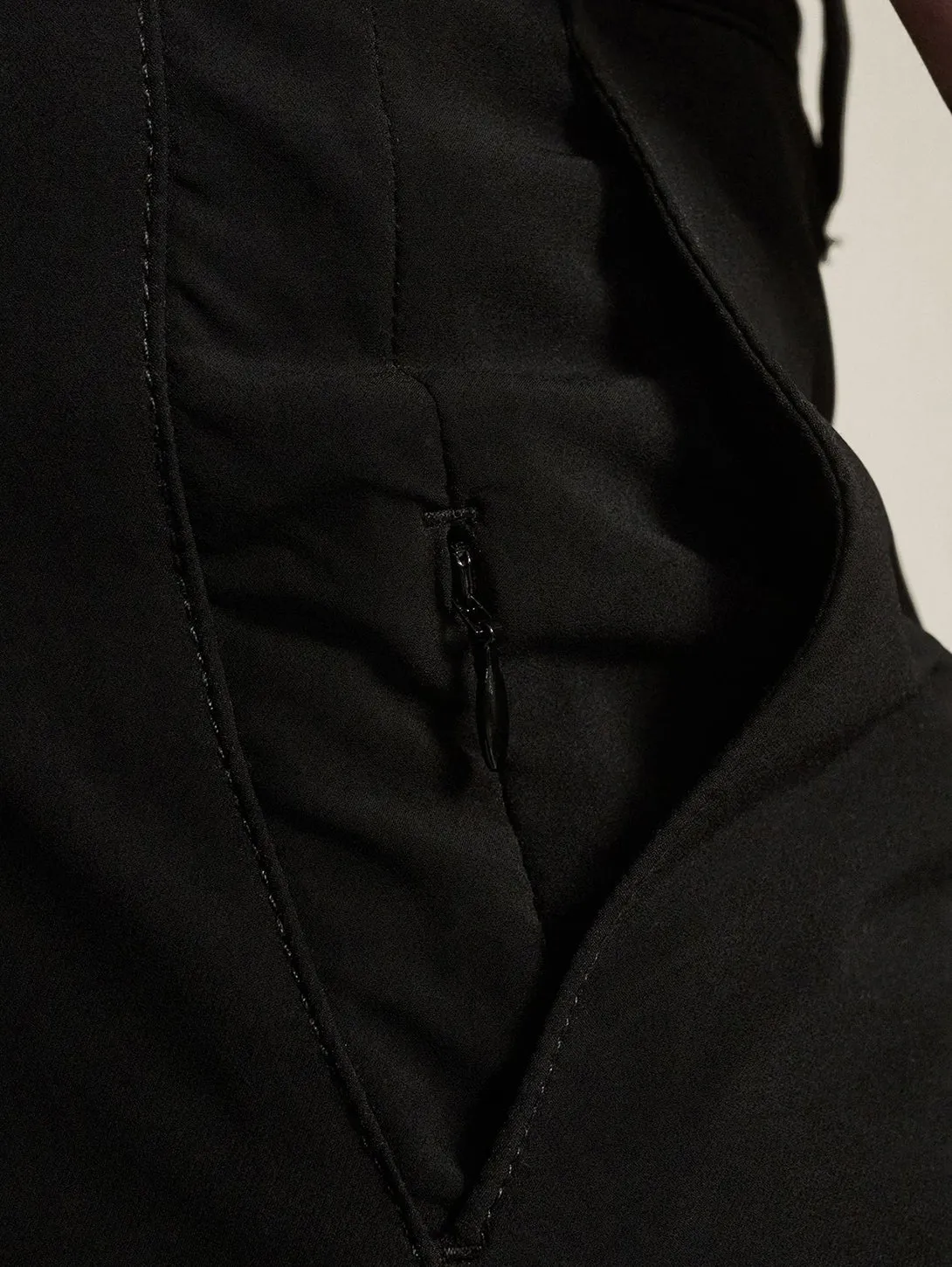 Arizona Short - Black Commuter Luxe