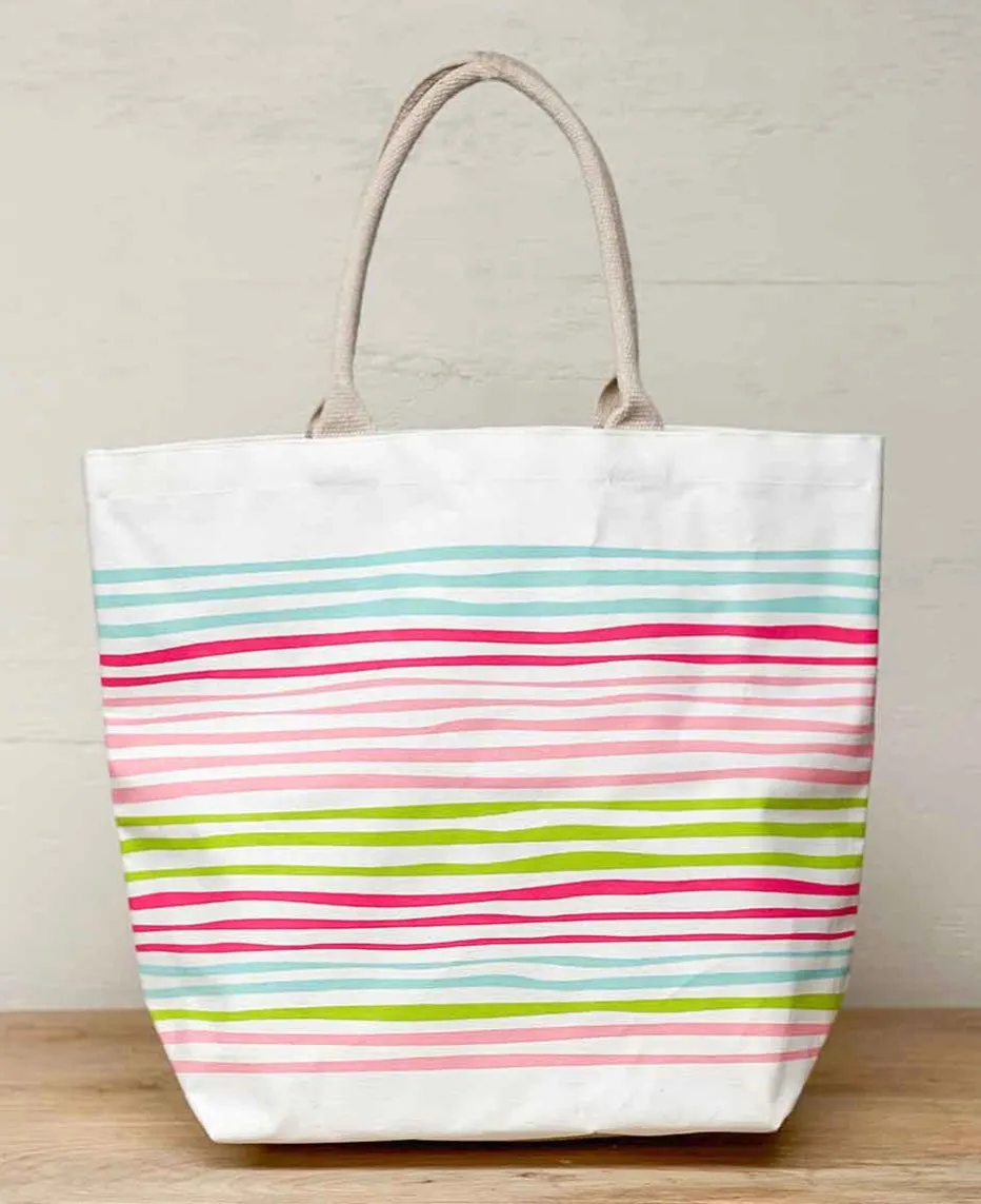 CANVAS BEACH TOTE BAGS