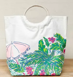 CANVAS BEACH TOTE BAGS