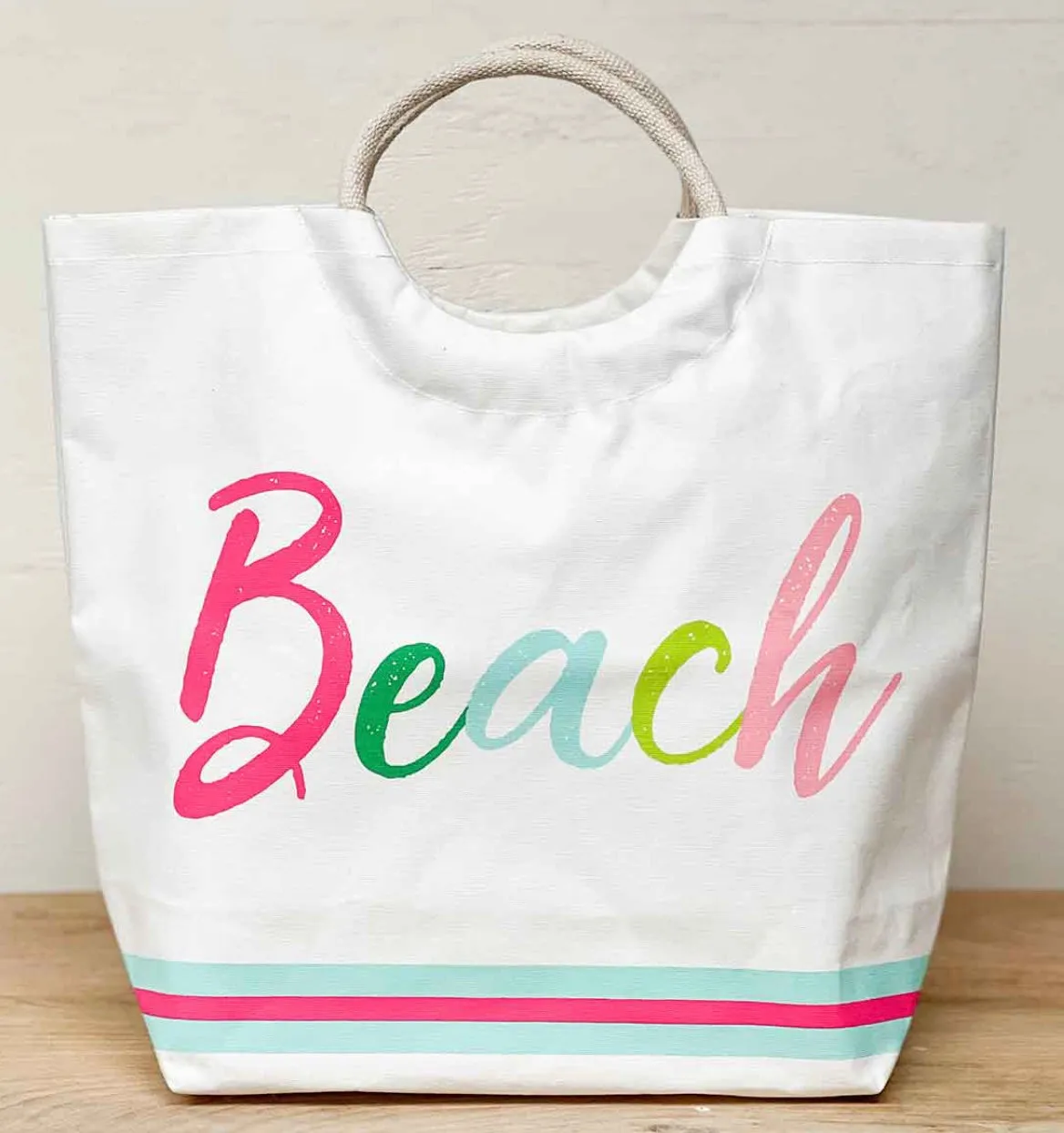 CANVAS BEACH TOTE BAGS