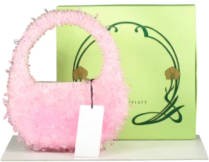 CLIO PEPPIATT Pink   The Vanguard Quartz Bead-embellished Satin Shoulder Bag