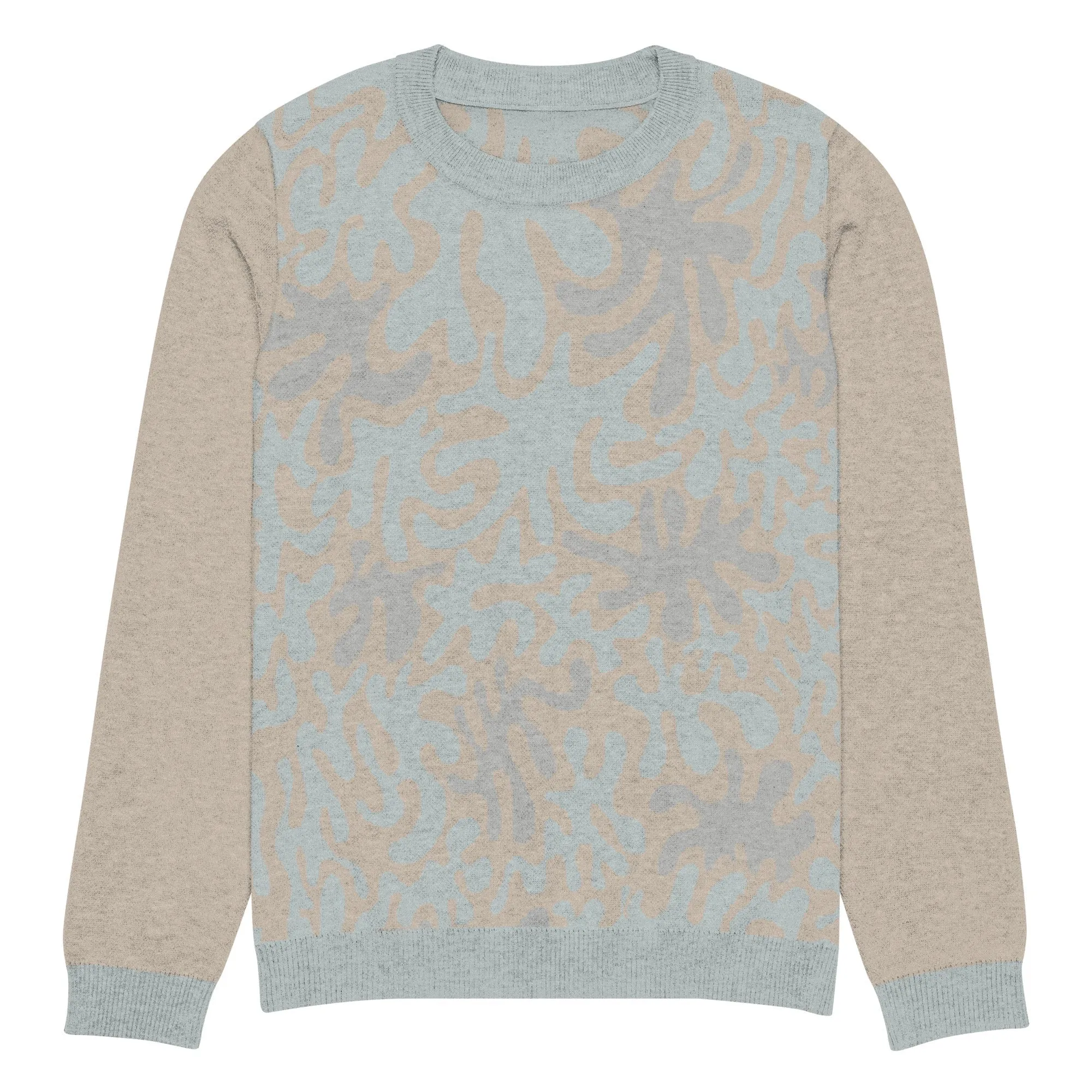 Coral Sands Knit Crew  Mens Eco-Friendly Autumn Sweater