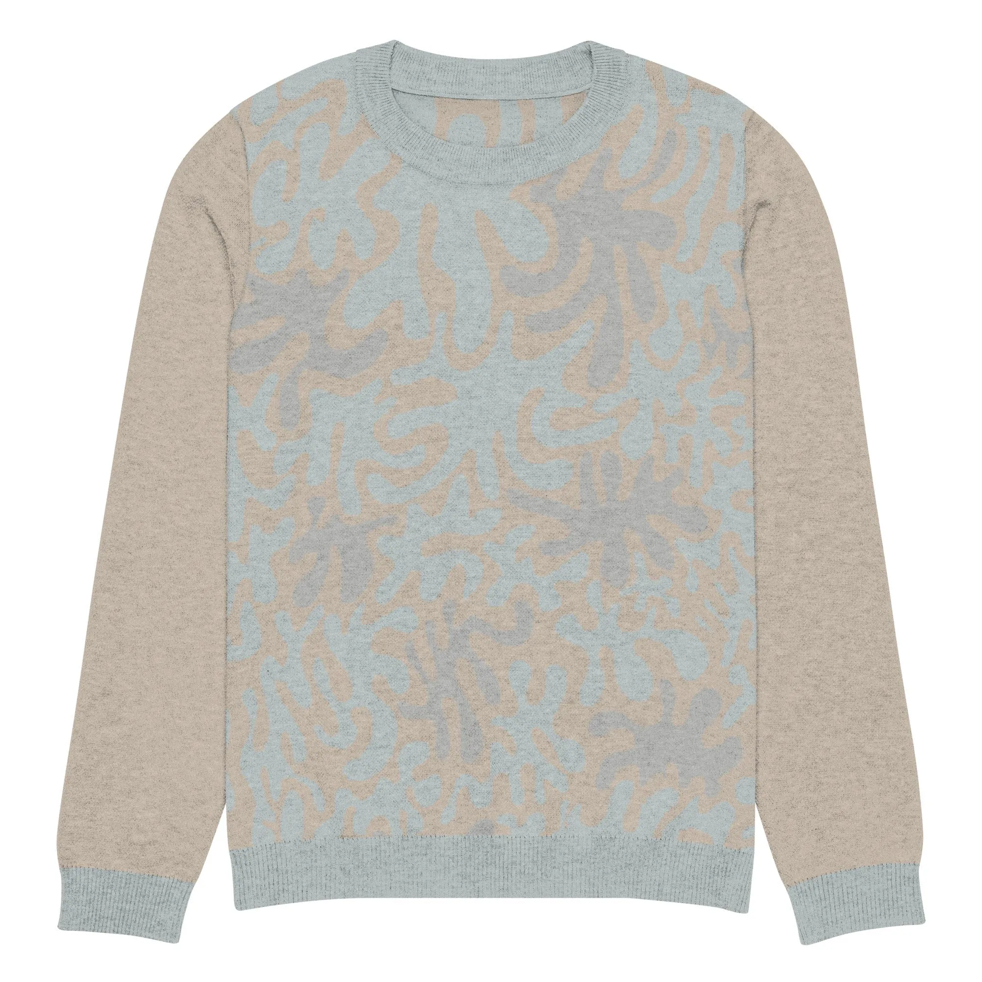 Coral Sands Knit Crew  Mens Eco-Friendly Autumn Sweater
