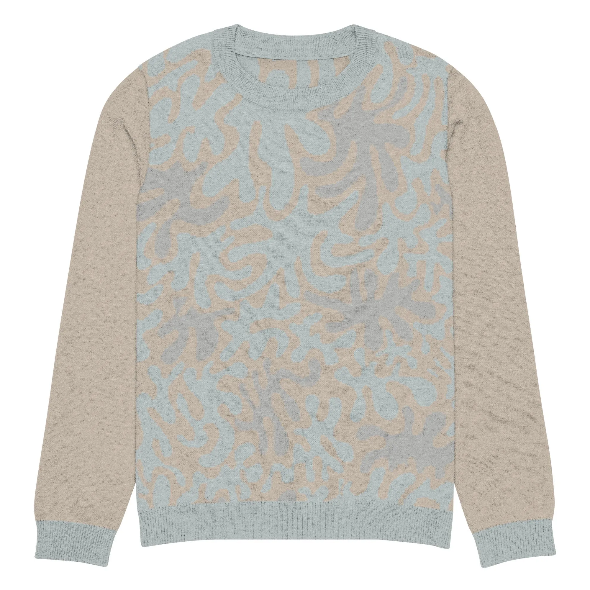 Coral Sands Knit Crew  Mens Eco-Friendly Autumn Sweater