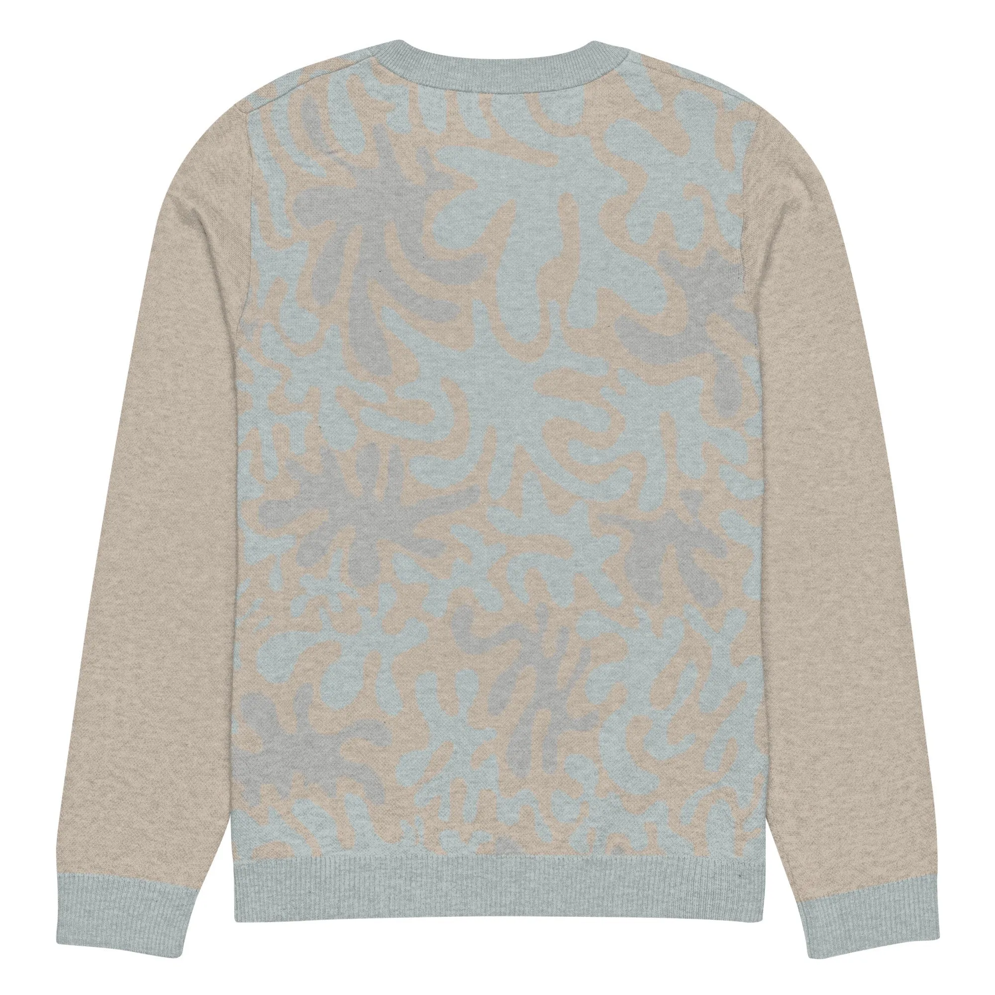 Coral Sands Knit Crew  Mens Eco-Friendly Autumn Sweater