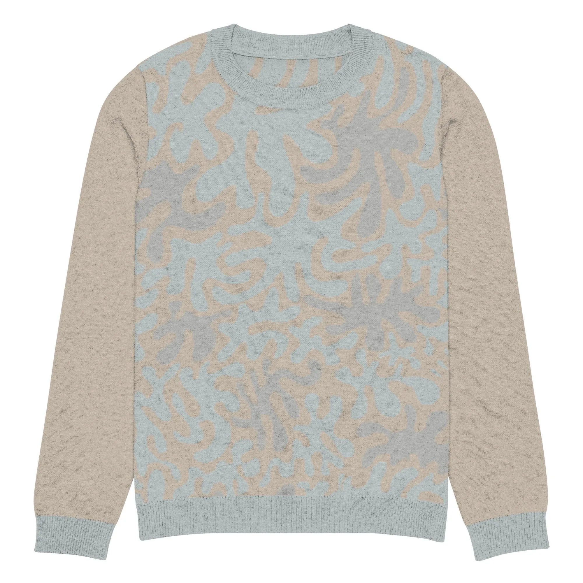 Coral Sands Knit Crew  Mens Eco-Friendly Autumn Sweater
