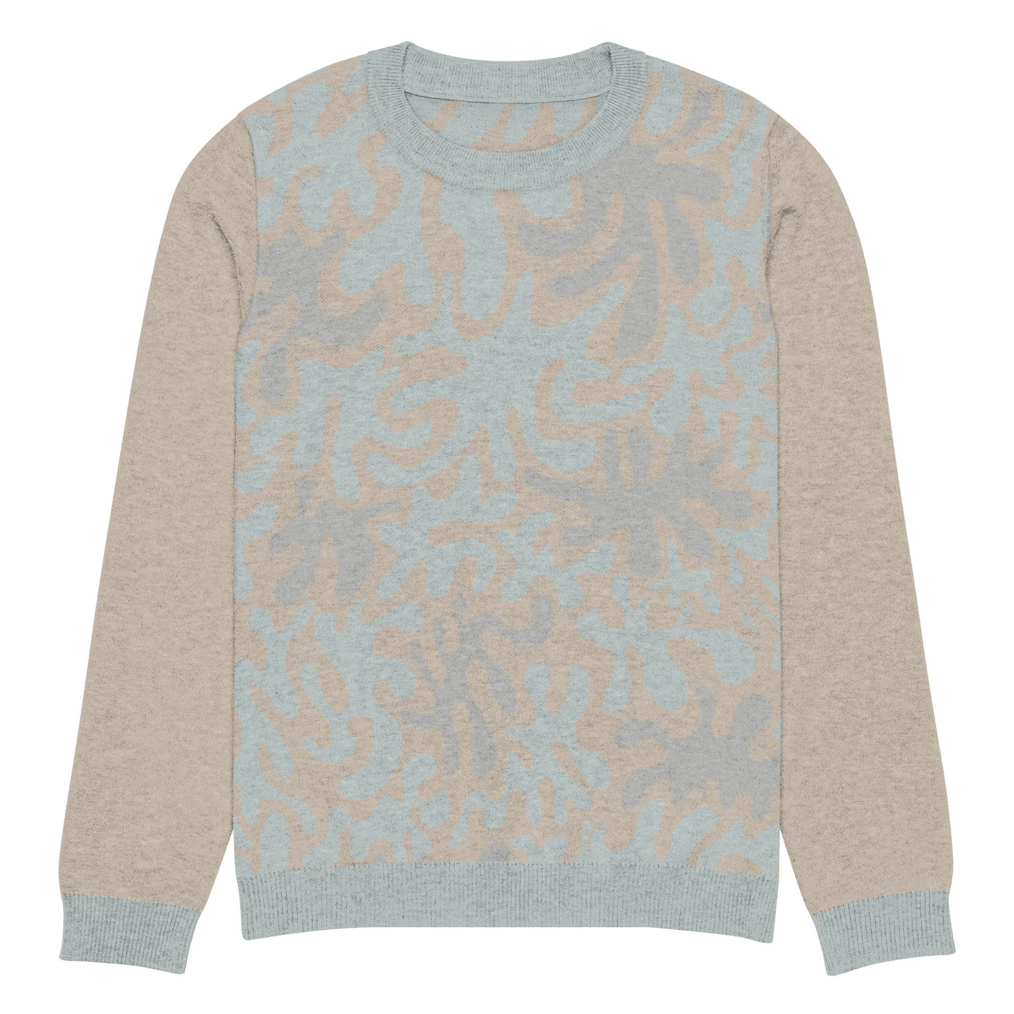 Coral Sands Knit Crew  Mens Eco-Friendly Autumn Sweater