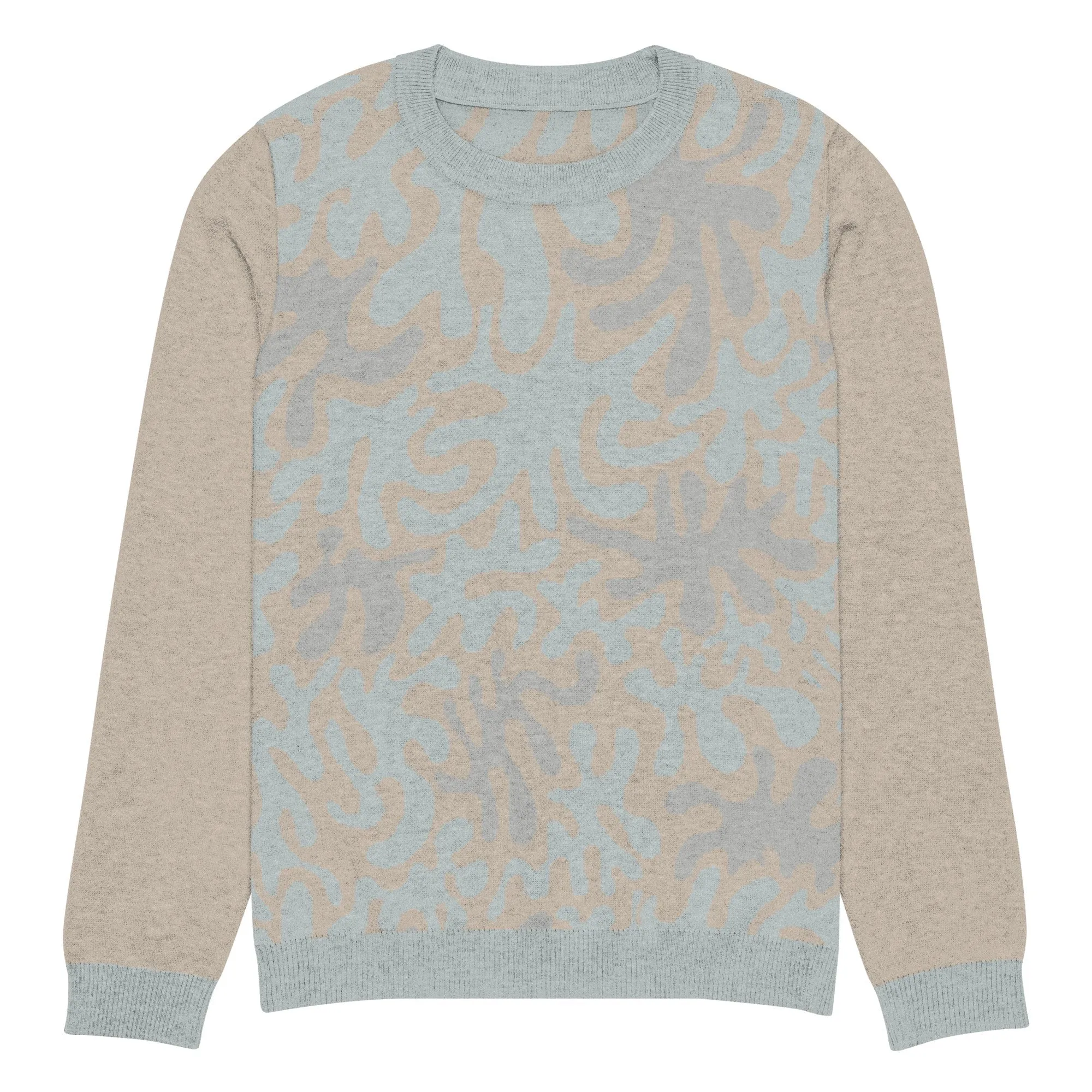 Coral Sands Knit Crew  Mens Eco-Friendly Autumn Sweater
