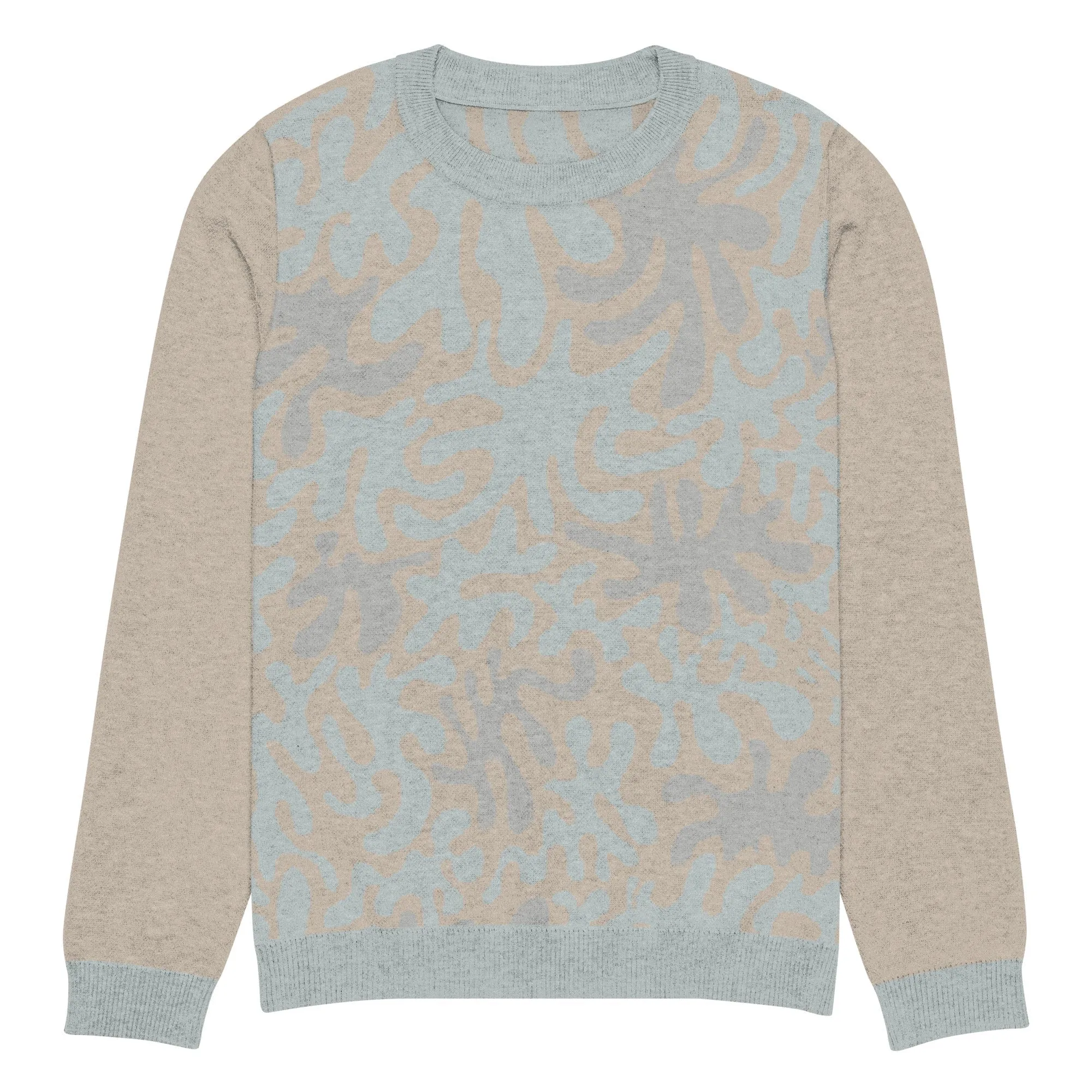 Coral Sands Knit Crew  Mens Eco-Friendly Autumn Sweater