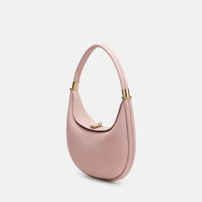 Leather Medium Size Selenodont Commuter Shoulder Bag