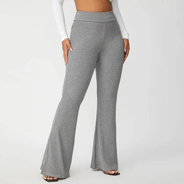Loose Temperament Commuter Beltless Wide Leg Pants