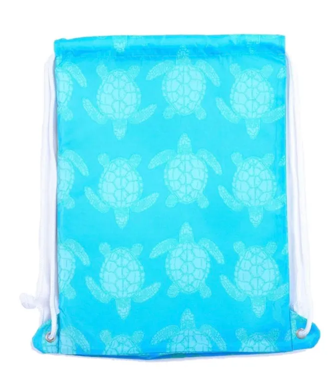 PACKABLE BEACH TOTES AND DRAWSTRING BACKPACK