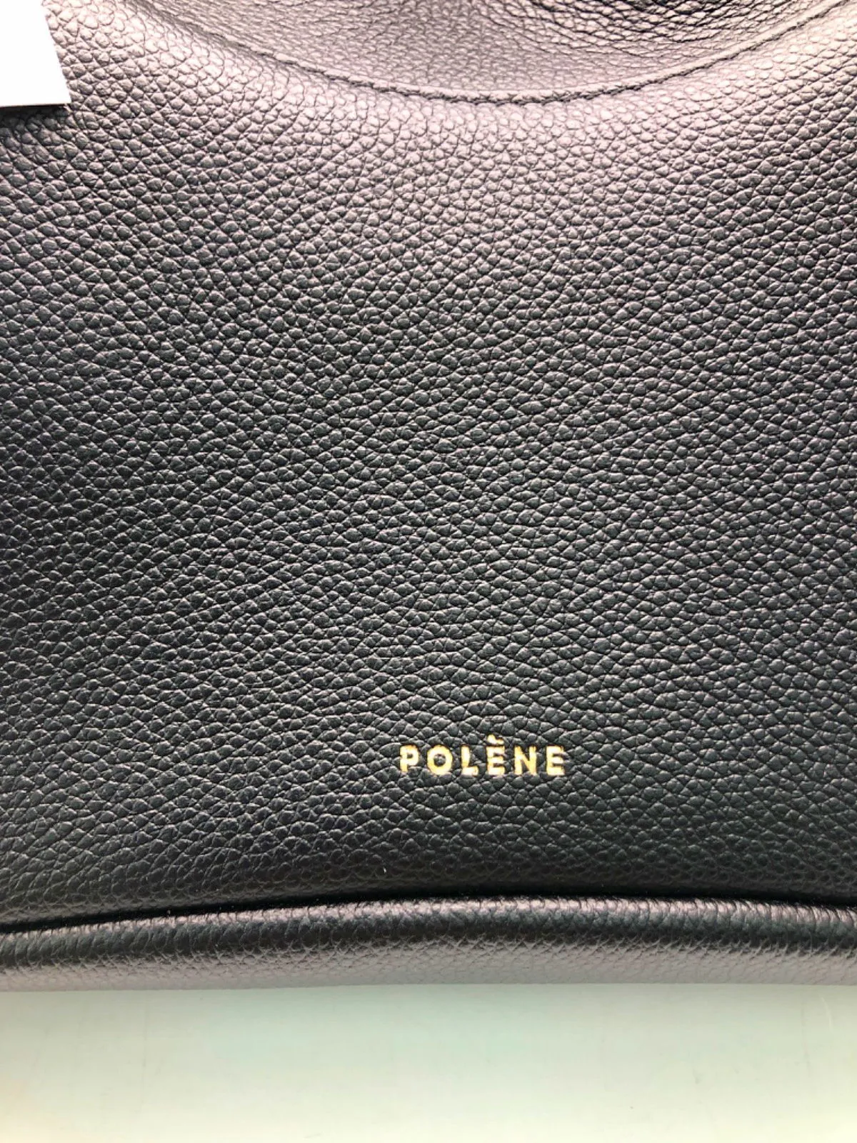 Polne Black Leather Shoulder Bag