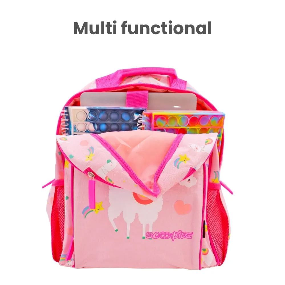 Scoobies Llama Glow-in-the-Dark Backpack 14"  Whimsical, Spacious & Durable