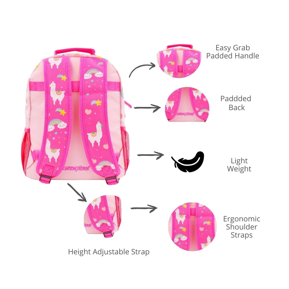 Scoobies Llama Glow-in-the-Dark Backpack 14"  Whimsical, Spacious & Durable