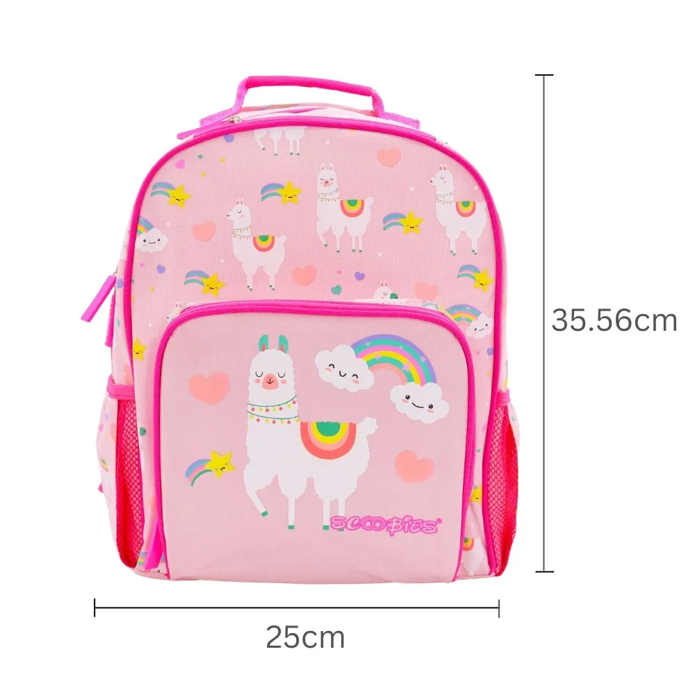 Scoobies Llama Glow-in-the-Dark Backpack 14"  Whimsical, Spacious & Durable