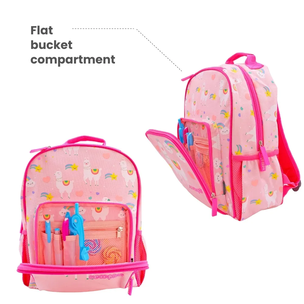 Scoobies Llama Glow-in-the-Dark Backpack 14"  Whimsical, Spacious & Durable