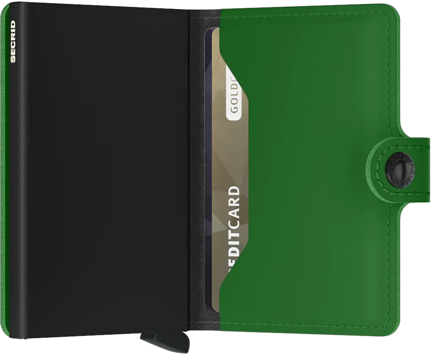 SECRID MINIWALLET - MATTE BRIGHT GREEN