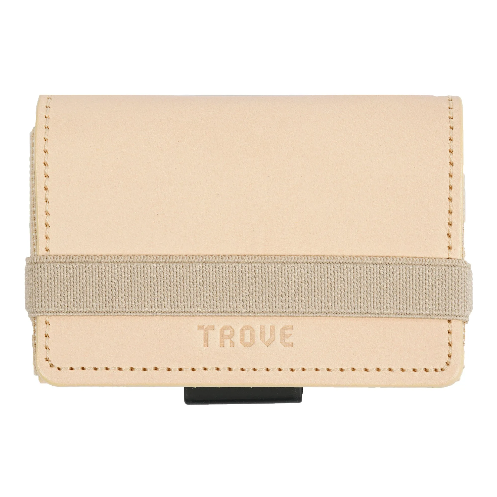 TROVE Cash Wrap: Beige Leather